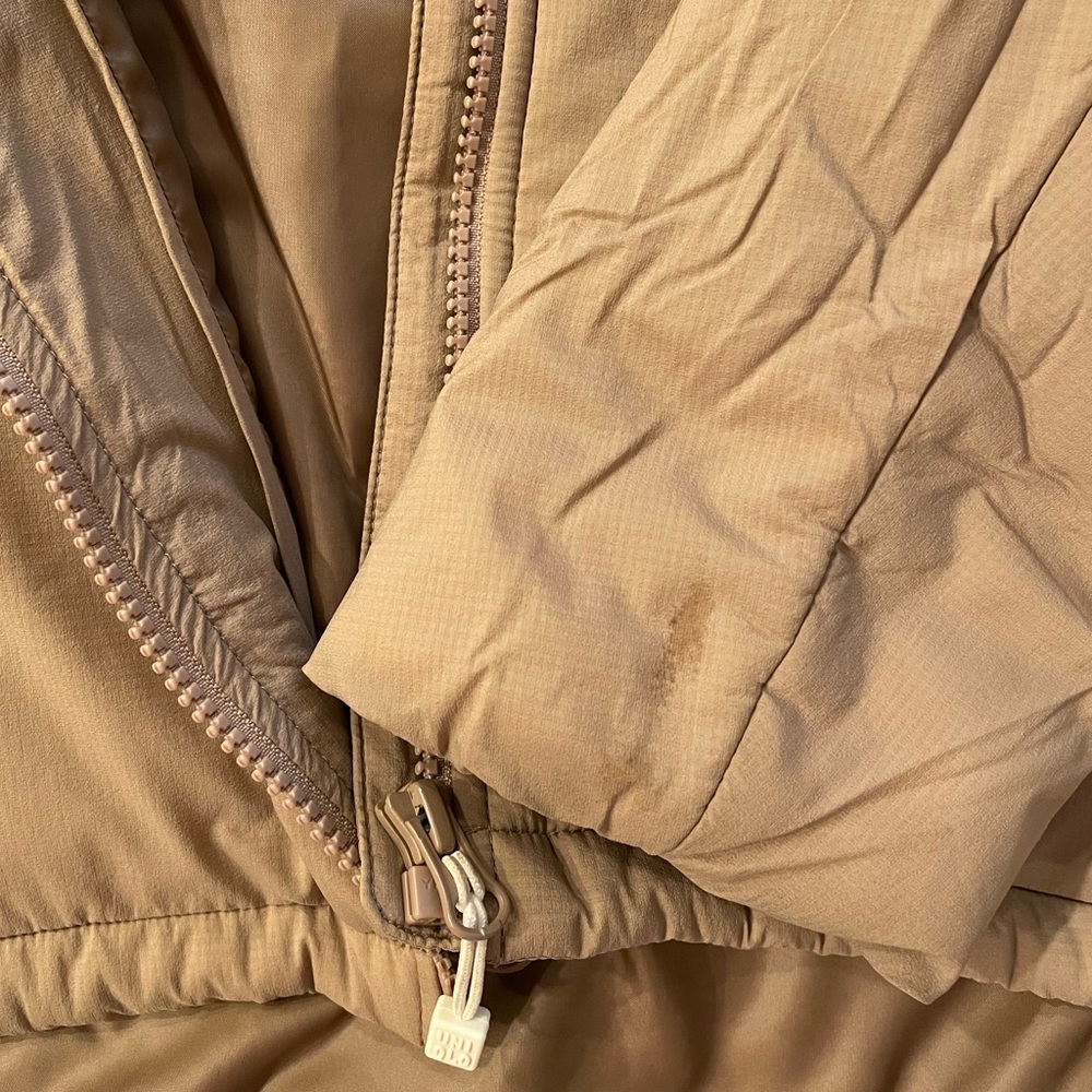 UNIQLO Women Fall / Spring Zipper Coat / Jacket with hood Khaki Size XS - Picture 8 of 8